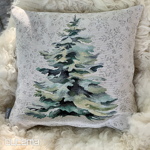 Housse de coussin Gobelin EPICEA ARGENT