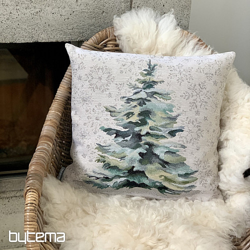 Housse de coussin Gobelin EPICEA ARGENT