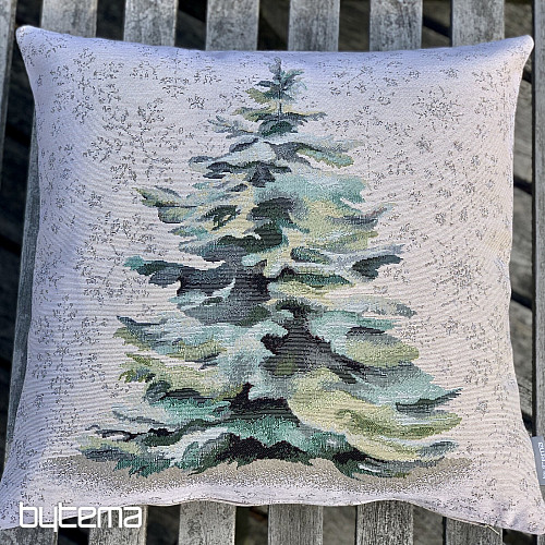 Housse de coussin Gobelin EPICEA ARGENT