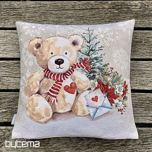 Housse de tapisserie de Noël OURS EN PELUCHE AVEC LETTRE