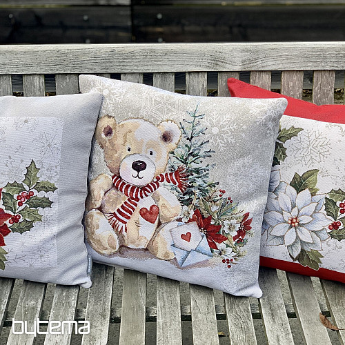 Housse de tapisserie de Noël OURS EN PELUCHE AVEC LETTRE