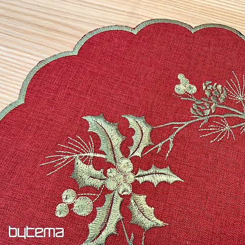 Nappe VERT GRISME et nappe ovale