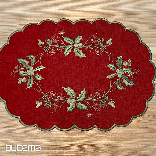 Nappe VERT GRISME et nappe ovale