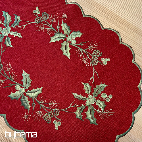 Nappe VERT GRISME et nappe ovale