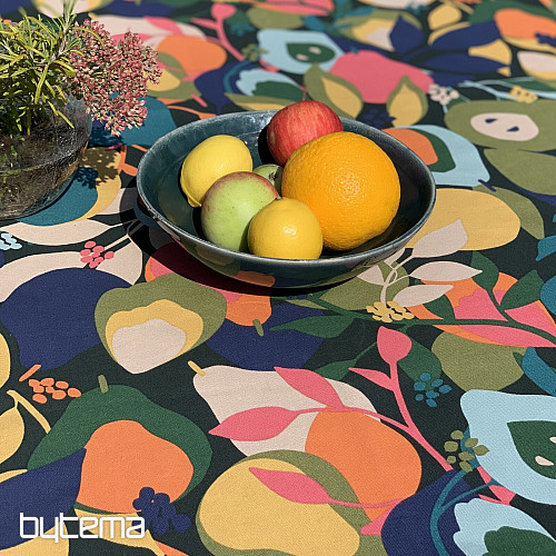 Nappe et écharpe POIRES ABSTRAITES