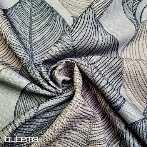 Tissu déco MAXI LISTEY gris
