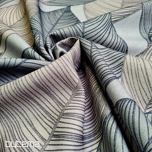 Tissu déco MAXI LISTEY gris