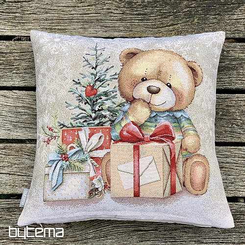 Housse de tapisserie de Noël OURS EN PELUCHE AVEC CADEAUX
