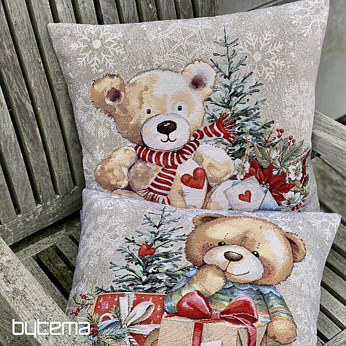Housse de tapisserie de Noël OURS EN PELUCHE AVEC CADEAUX