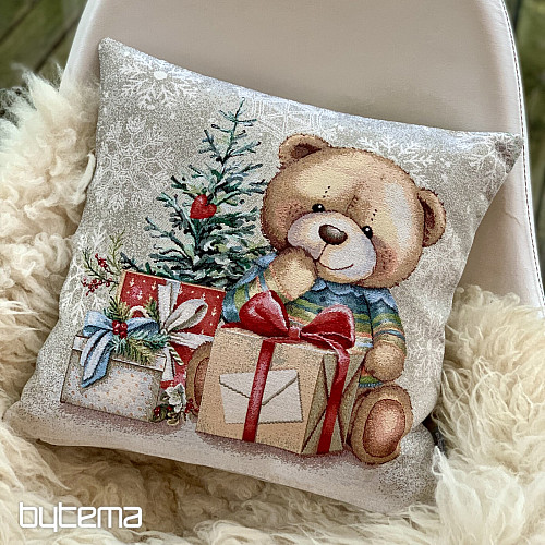 Housse de tapisserie de Noël OURS EN PELUCHE AVEC CADEAUX