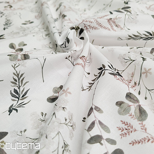 Tissu coton FINE TWIGS beige