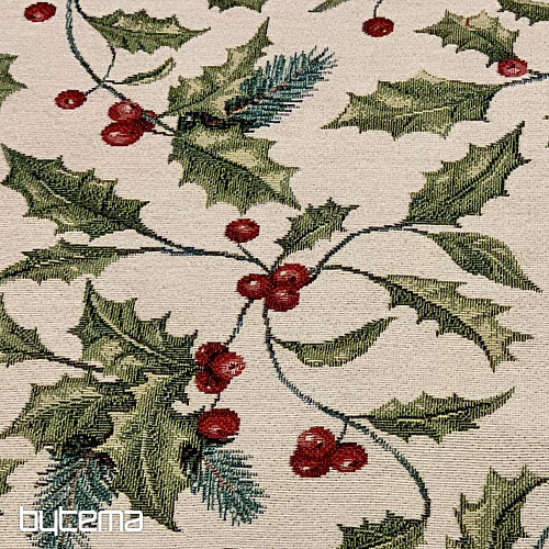 Nappe et écharpe en tapisserie HOUX DE NOËL