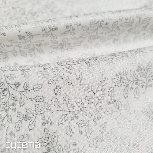 Tissu en coton CESMÍNA argent