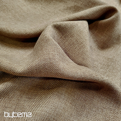 Tissu de décoration design unicolore ALBA 2/10 SV. BRUN