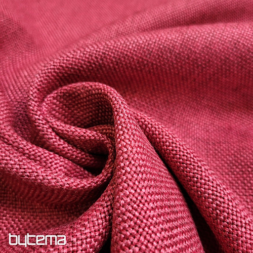 Tissu de décoration de créateur uni ALBA 2/15 ROUGE