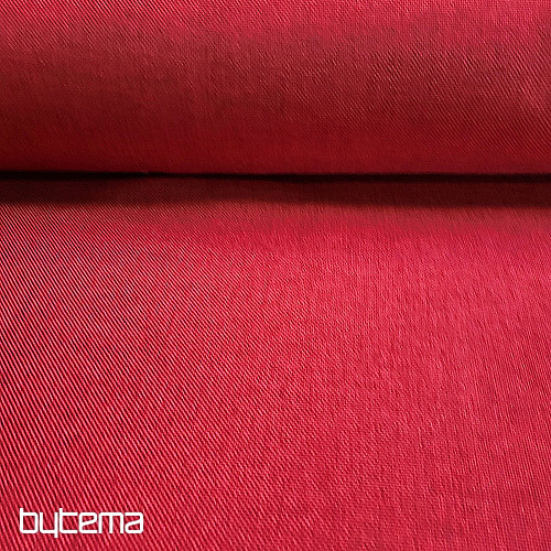 Tissu de décoration de créateur uni ALBA 2/15 ROUGE