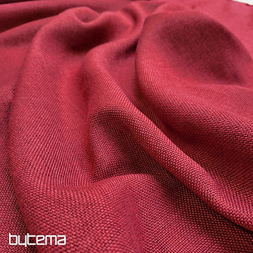 Tissu de décoration de créateur uni ALBA 2/15 ROUGE