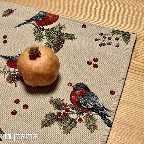 Décor de table de Noël OISEAUX D&#39;HIVER
