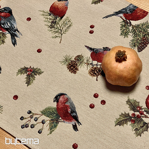 Décor de table de Noël OISEAUX D&#39;HIVER