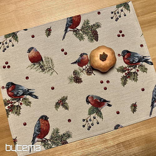 Décor de table de Noël OISEAUX D&#39;HIVER