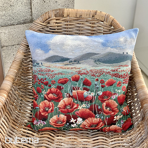 Housse de coussin tapisserie POPPY FIELD
