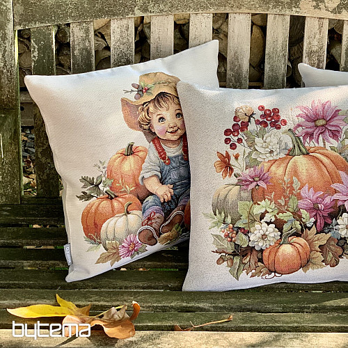 Housse de coussin tapisserie TEMPS D'AUTOMNE