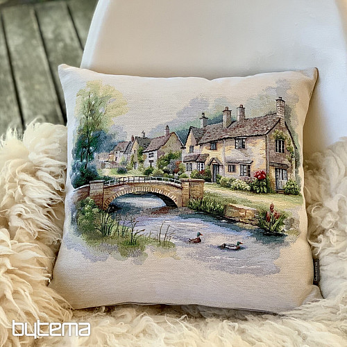Housse de coussin en tapisserie COTSWOLDS GRIDGE