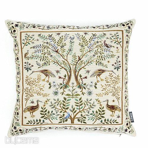 Housse de coussin tapisserie WILLIAM MORRIS beige