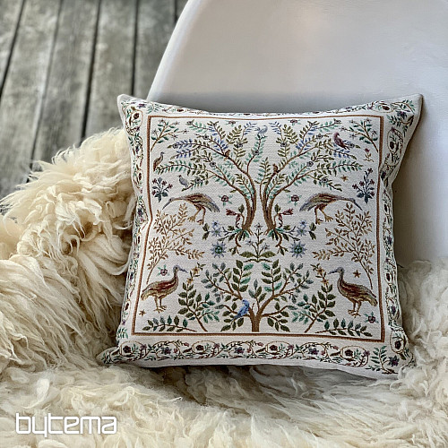 Housse de coussin tapisserie WILLIAM MORRIS beige