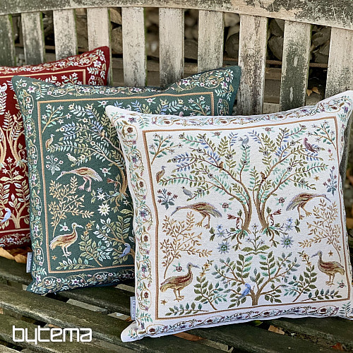 Housse de coussin tapisserie WILLIAM MORRIS beige