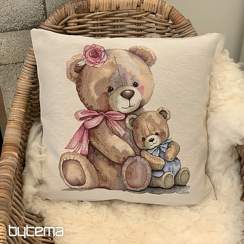 Housse de coussin tapisserie MISS BEAR