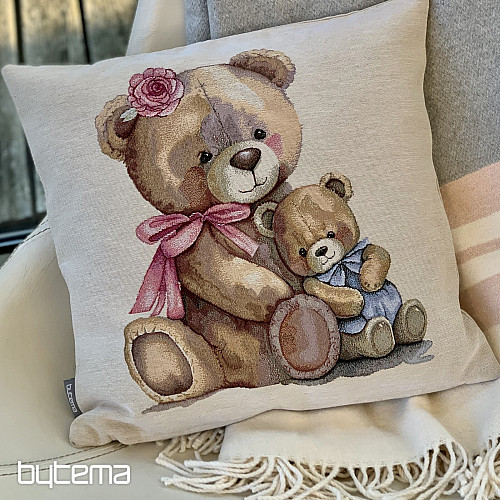 Housse de coussin tapisserie MISS BEAR