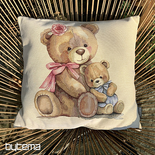 Housse de coussin tapisserie MISS BEAR