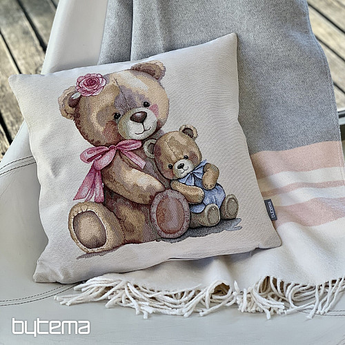 Housse de coussin tapisserie MISS BEAR