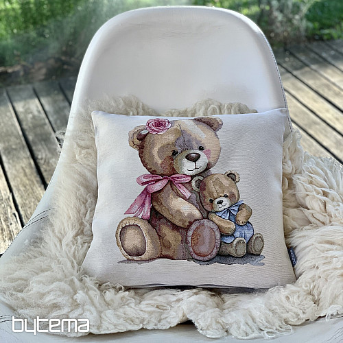 Housse de coussin tapisserie MISS BEAR