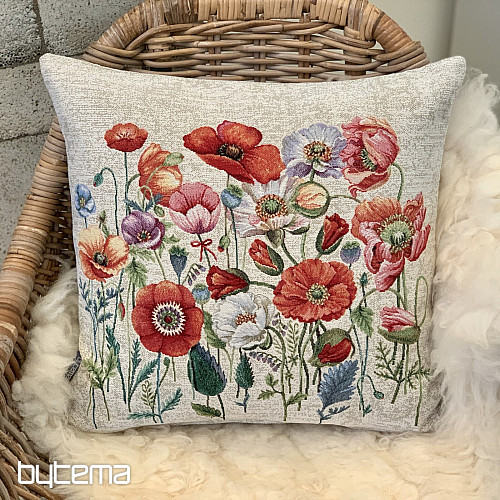 Housse de coussin tapisserie POPPY ROMANCE