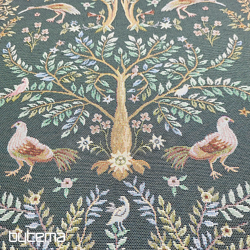 Tissu tapisserie WILLIAM MORRIS vert