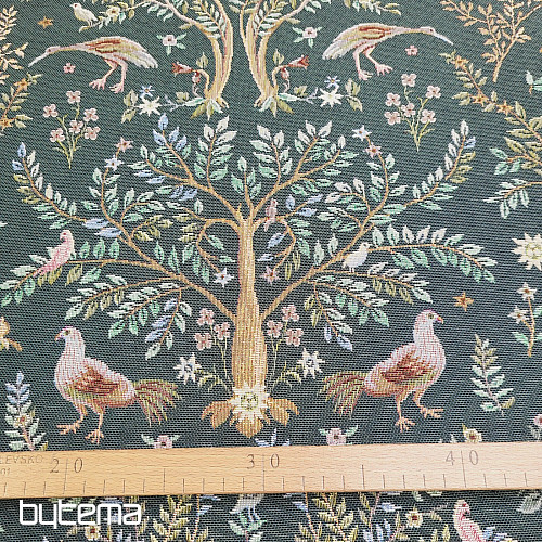 Tissu tapisserie WILLIAM MORRIS vert