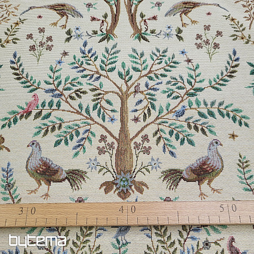 Tissu tapisserie WILLIAM MORRIS beige