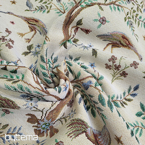 Tissu tapisserie WILLIAM MORRIS beige