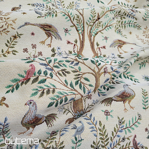 Tissu tapisserie WILLIAM MORRIS beige