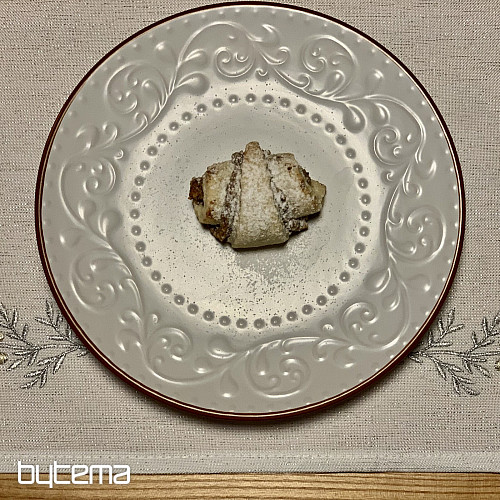 Nappe et châle de Noël brodés SILVER MISTLE