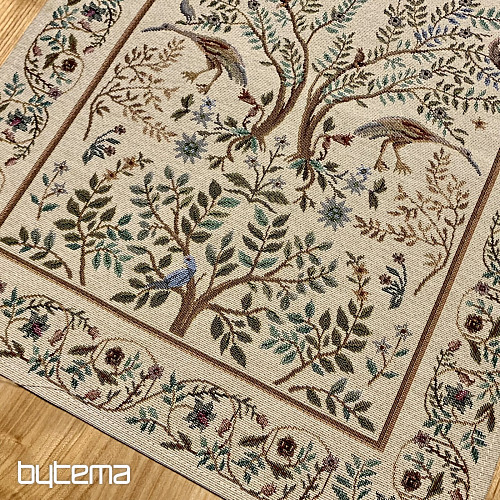 Nappe tapisserie et châle WILLIAM MORRIS beige