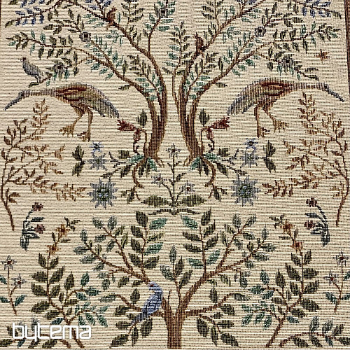 Nappe tapisserie et châle WILLIAM MORRIS beige