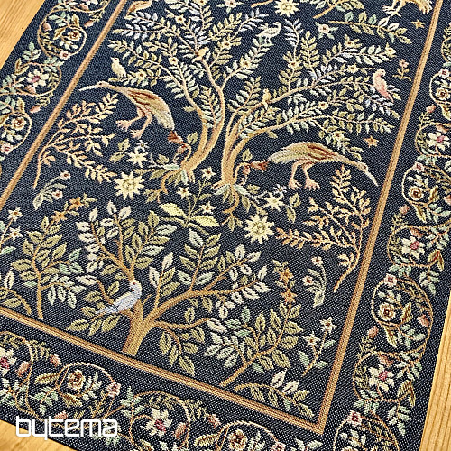 Nappe et foulard tapisserie WILLIAM MORRIS bleu