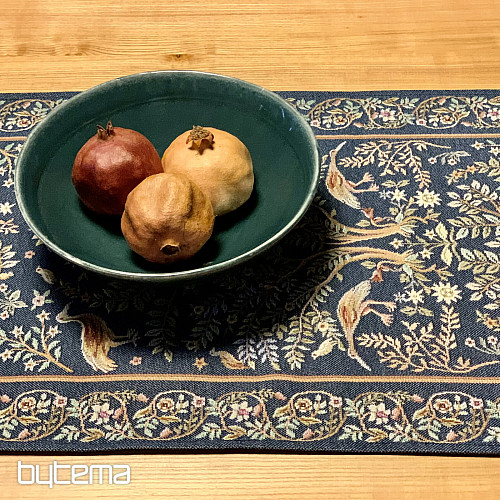 Nappe et foulard tapisserie WILLIAM MORRIS bleu