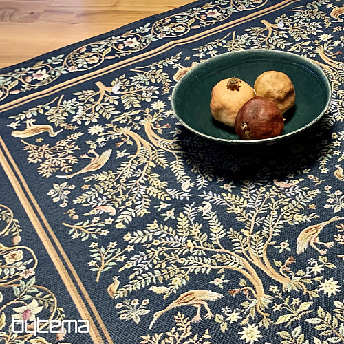 Nappe et foulard tapisserie WILLIAM MORRIS bleu