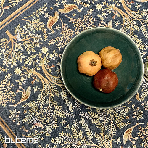 Nappe et foulard tapisserie WILLIAM MORRIS bleu