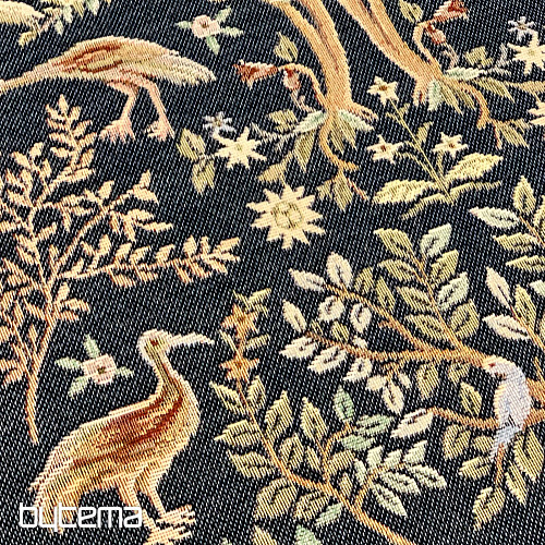 Nappe et foulard tapisserie WILLIAM MORRIS bleu