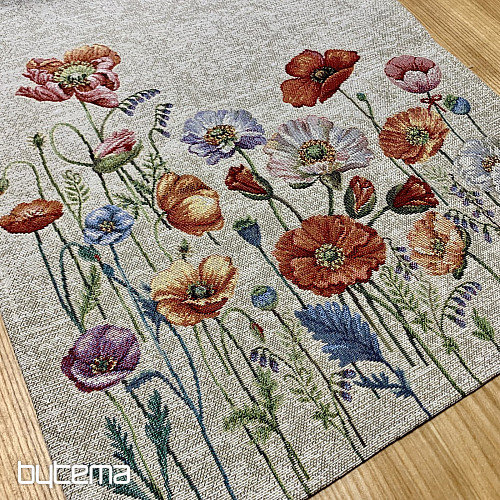 Nappe et foulard tapisserie POPPY ROMANCE